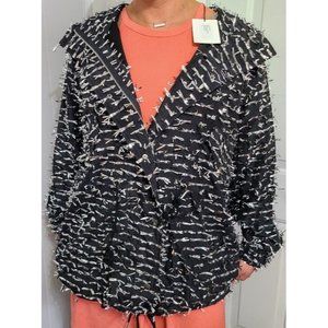 Anais Jourden Silver Foil Confetti Parka